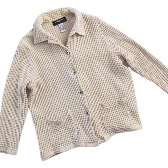 Waffle Knits Chore Coat/Button Up - Picture 1 of 5